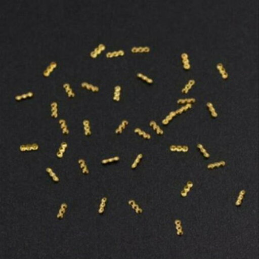 即日発送!ネイルパーツ メタルパーツ 3連丸 1×3mm ゴールド【約480~500ヶ】 即日発送!ネイルパーツ メタルパーツ 3連丸 1×3mm ゴールド【約480~500ヶ】
