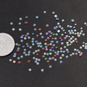 Other - 即日発送！ネイルパーツ ラインストーン カラーミックス MIX ラウンドカット 2mm【0.5g/260ヶ】