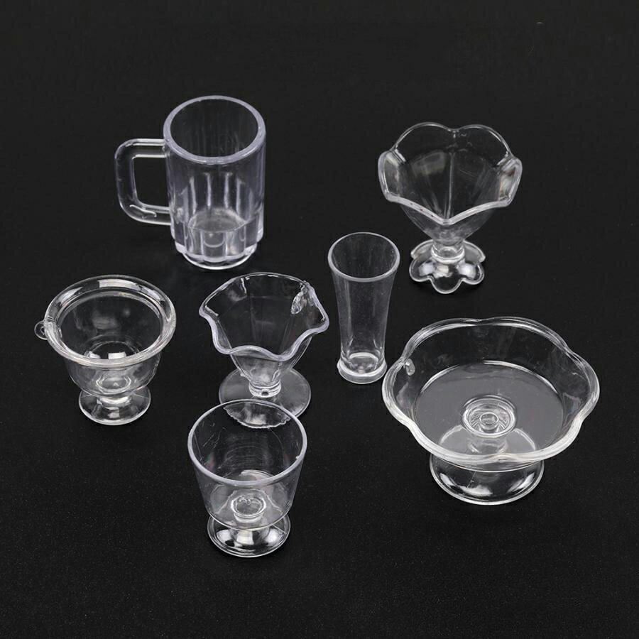 即日発送！ミニチュア カップ アイスクリームカップ ドリンクカップ プラスチック製 装飾用　※メール便不可