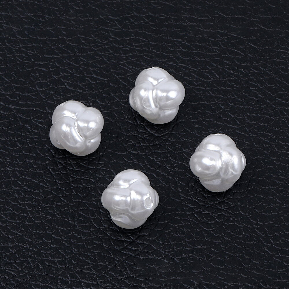 Rakuten - 即日発送！パールビーズ ABS樹脂パールビーズ 結び目 13×13mm ホワイト（15ヶ）