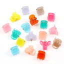 即日発送!MINIバンスクリップ アクリルヘアクリップ アソート 約11×12mm(20ヶ)