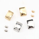 即日発送!デザインピアス 長方形型 13×18mm(2ヶ)