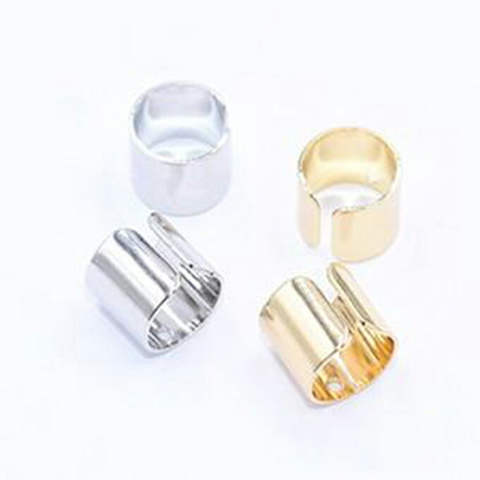 即日発送！イヤーカフ 幅広 1穴 9×10mm【10ヶ】