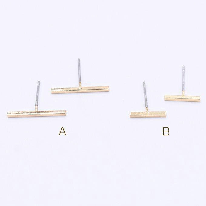 即日発送！スティックポストピアス ゴールド【6ヶ】