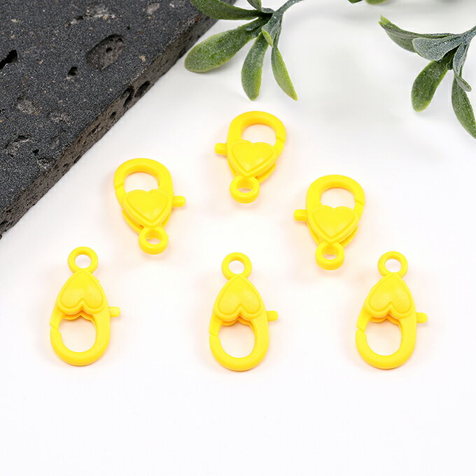 即日発送！カニカン 11×23mm イエロー（20ヶ）