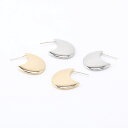 即日発送!高品質デザインピアス 月型ピアス 19×20mm(2ヶ)