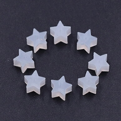 即日発送！ピアスキャッチ 星型 5×5mm クリア【20ヶ】