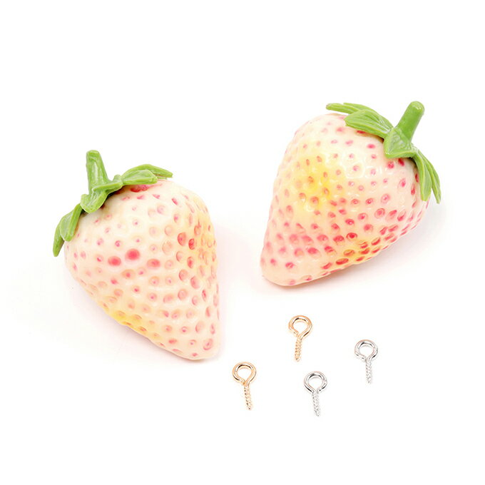 即日発送！食品サンプル ミニチュアフード 苺 いちご ヘアクリップ貼付け キーホルダー制作 (おまけヒ..