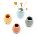 即日発送!ミニチュアサンプルパーツ 陶器 花瓶 壺 インテリア雑貨 可愛い 小物 置物 約2×2.2cm(1ヶ)