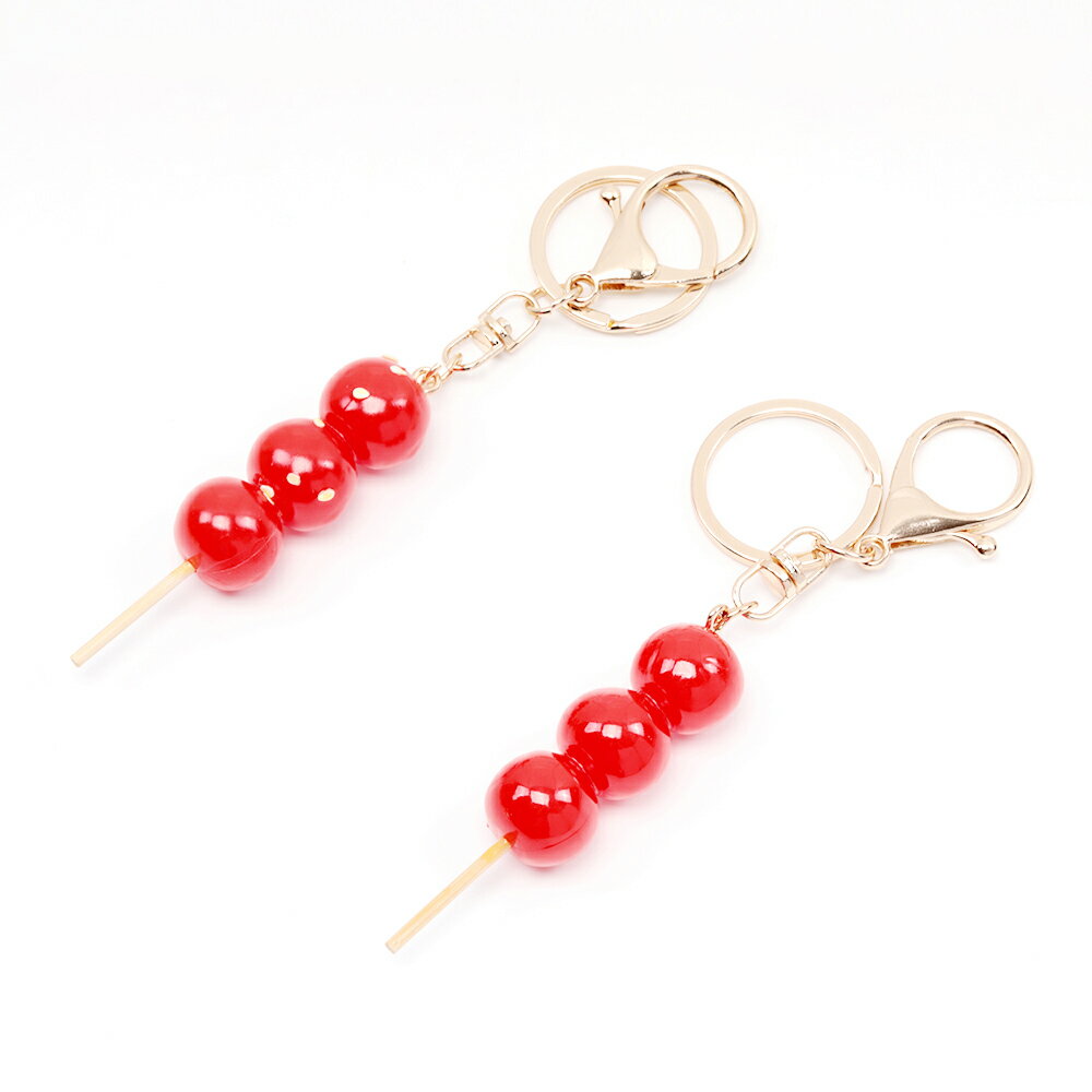 即日発送！食品サンプルキーホルダー フルーツ飴 中国のスイーツ ミニチュアフード リアルスイーツキー..