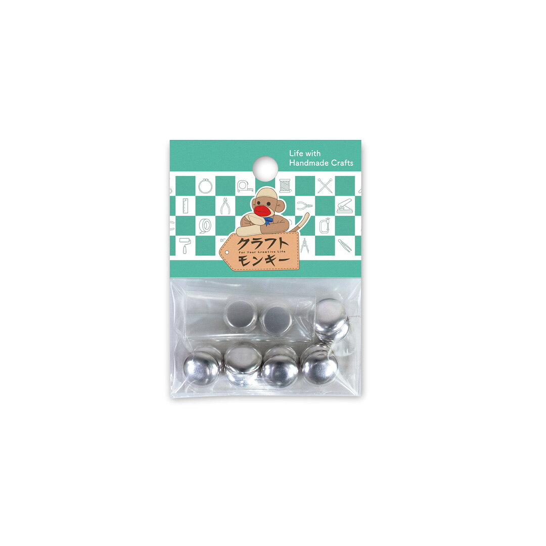 樂天商城 - 12mm くるみボタン( 足なしタイプ ) 10組入