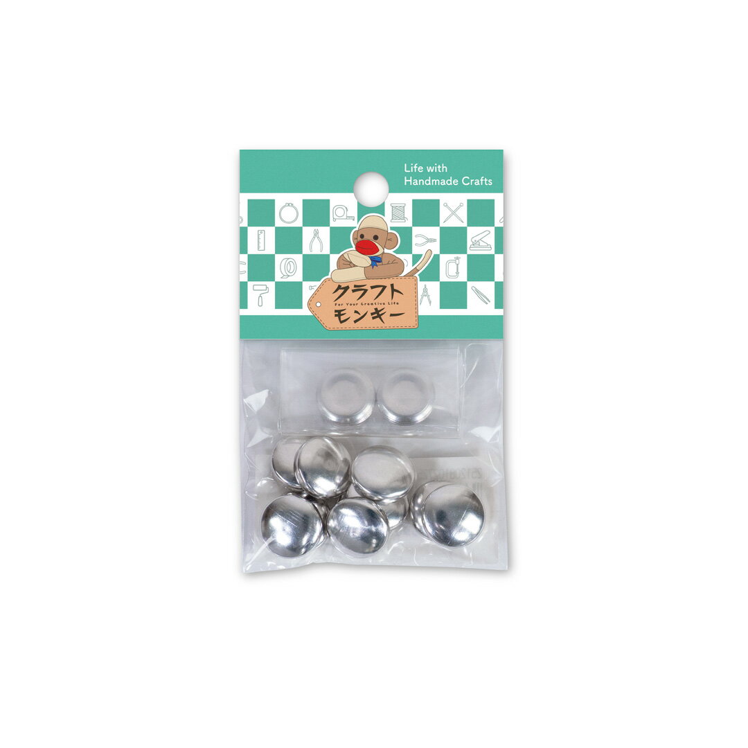 樂天商城 - 15mm くるみボタン( 足なしタイプ ) 10組入