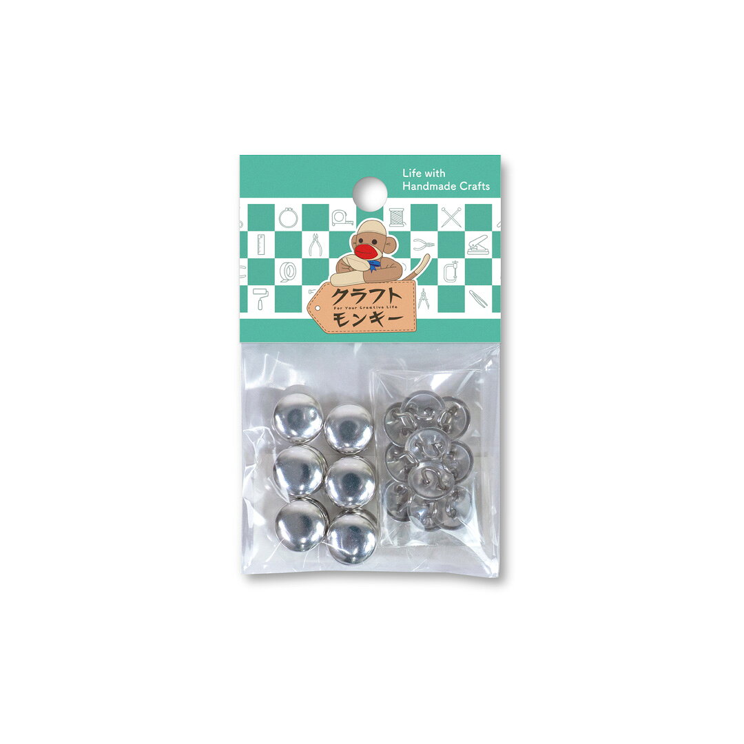 樂天商城 - 12mm くるみボタン( 足付タイプ ) 10組入