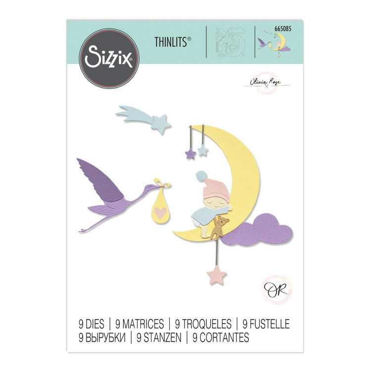 Sizzix å å  å [ʡ٥ӡ] / Thinlits Die Set 9PK Lunar Baby by Olivia ...