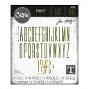 Sizzix シジックス シンリッツ ダイ セット アルファヌメリック ストレッチアッパー / Thinlits Die Set 31PK Alphanumeric Stretch Upper by Tim Holtz