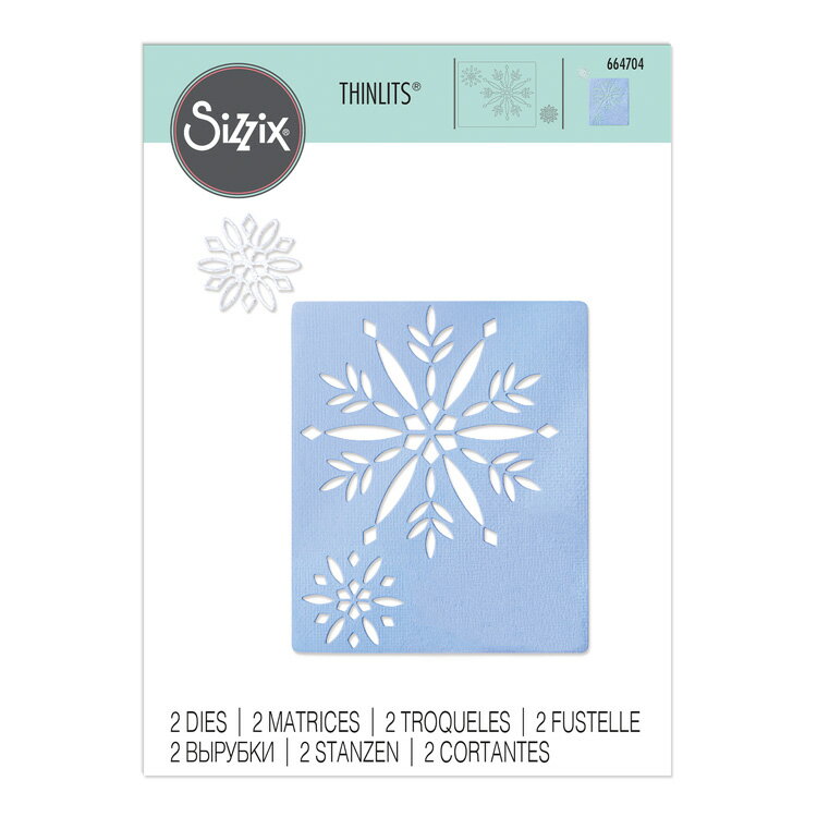 Sizzix シジックス シンリッツ ダイ セット  / Thinlits Die Set 2PK Cut Out Snowflakes