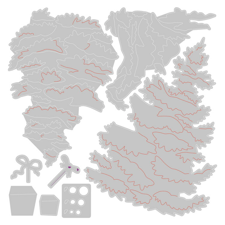 Sizzix シジックス シンリッツ ダイセット [レイヤード クリスマスツリー] / Thinlits Die Set 8PK Layered Christmas Tree