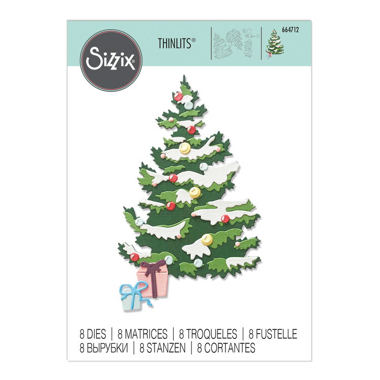 Sizzix シジックス シンリッツ ダイセット [レイヤード クリスマスツリー] / Thinlits Die Set 8PK Layered Christmas Tree