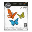 Sizzix シジックス シンリッツ ダイ セット  / Thinlits Die Set 3PK Brushstroke Butterflies by Tim Holtz