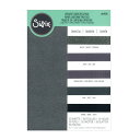 Sizzix シジックス Surfacez カードストックパック チャコール 20.32cm x 29.21cm 50枚入 / The Opulent Cardstock Pack 8 x 11 1/2 Charcoal 50 Sheets