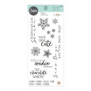 Sizzix NAX^v [EB^[ Z`c] / Clear Stamps 10PK Winter Sentiments by Jennifer Ogborn