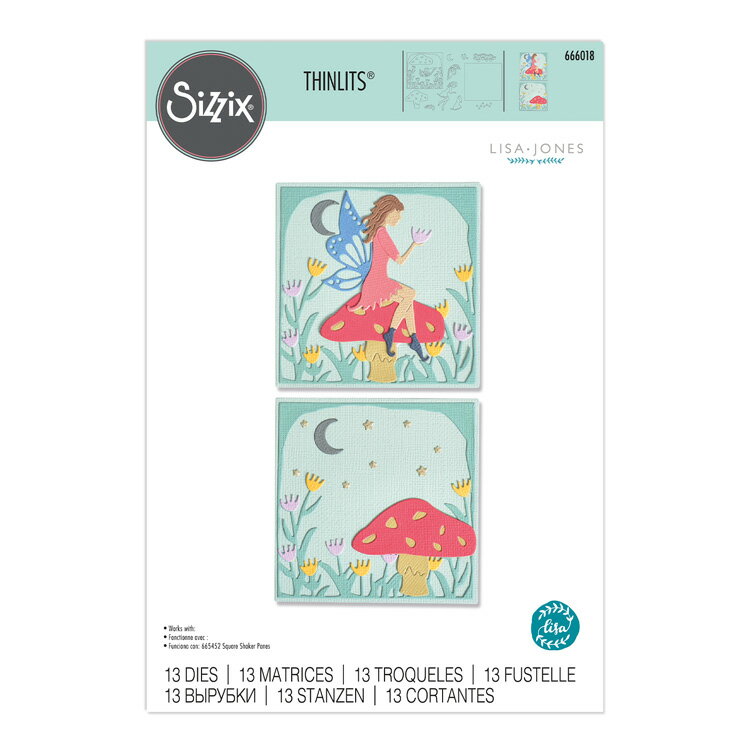 Sizzix シンリッツ ダイ セット [フェアリー シーン] / Thinlits Die Set 13PK Fairy Scene by Lisa Jones 1