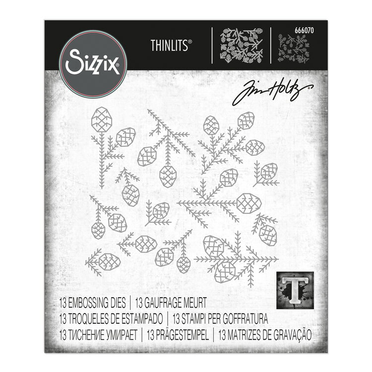 Sizzix å å  å [ѥ ѥ] / Thinlits Die Set 13PK Pine Pat...