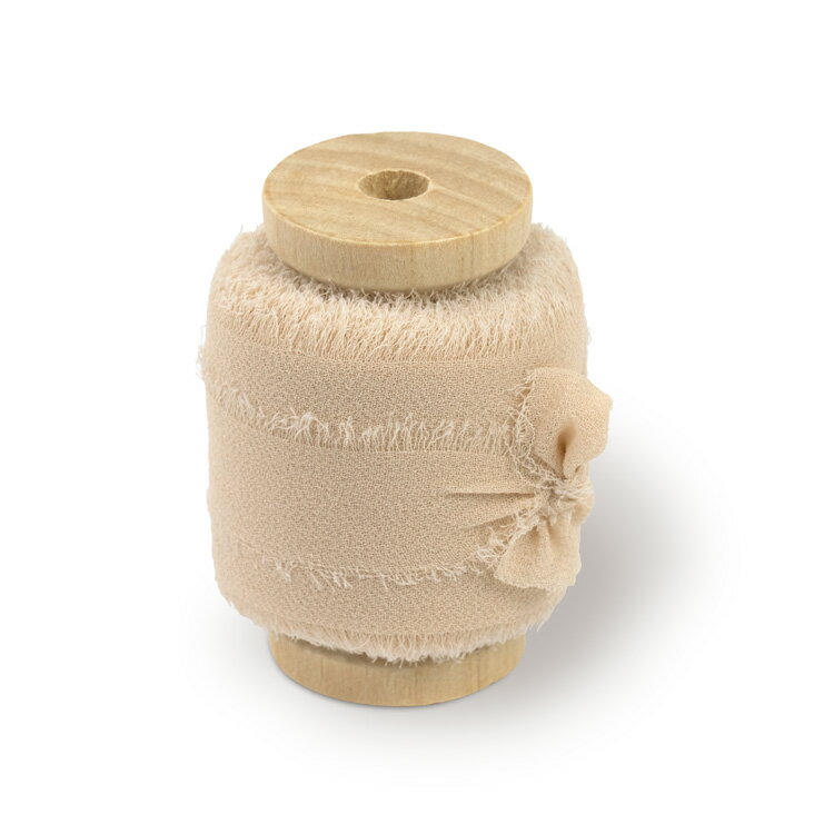 シフォンリボン 38mm [ミルクティ]