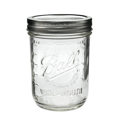 ボールメイソンジャー ワイドマウス 480ml / Ball Mason Jar Wide Mouth 16oz