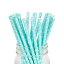 ڡѡȥ 楹ȥ [٥ӡ֥롼 ߥ˥ɥå] 25 / Paper Straws Baby Blue Mini Polka Dot 25pcs