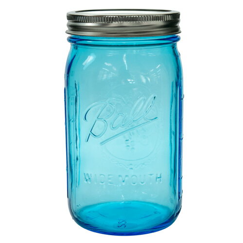 ボールメイソンジャー ワイドマウス コレクションエリート ブルー 940ml / Ball Mason Jar Collection Elite Blue Wide Mouth 32oz