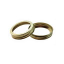 Regular Mouth Gold Color Band 2pcs M[}EXp O S[hF 2