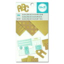 We R Memory Keepers y[p[pbh [Ntg&S[h] 7.6 ~ 12.7cm ( 3~5 inch ) 36Ԃ / Paper Pad 3 ~ 5 Kraft with Gold Foil 36pc