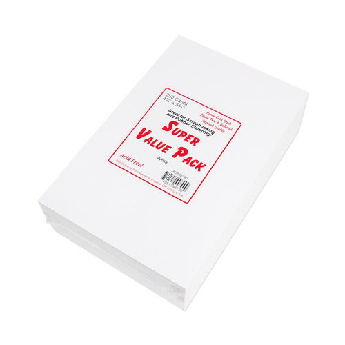 Paper Accent バリュー カードパック ホワイト 4.25 5.5 250枚入 / Value Card Pack White 4.25 5.5 250pc