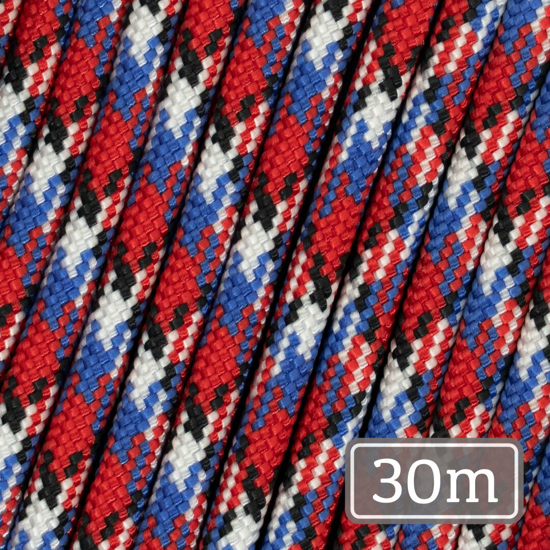 商品について 【 外皮ポリエステル × 芯ナイロン 4mm パラコード(550) 】 外皮にポリエステル、芯にナイロンを採用したパラコードです。 日常使用や屋外での利用を想定した、耐候性と形状安定性を意識した素材構成になっています。 パラコードアクセサリー制作全般に使用できますが、特に形をしっかり保ちたい作品に適しています。 また耐候性に優れているため、キャンプ・アウトドアでの結束・固定などにも向いており、幅広い用途に使用できるパラコードです。 【 こんな作品に向いています 】 スマホショルダー / カメラストラップ 重みがかかり続ける用途でも、編み目が痩せにくい傾向があります。 キーホルダー / ジッパータブ コシがあるため、小さな作品でも形が崩れにくく仕上がります。 犬用リード / 首輪 耐摩耗性と強度を重視したい場面に向いています。 屋外で毎日使うアイテム全般 ポリエステル外皮はUVや水濡れに強く、長期使用での色褪せが比較的少ない素材です。 【 素材の特性について 】 外皮のポリエステルは耐候性・耐摩耗性に優れ、屋外での長期使用でも色褪せしにくい特性があります。芯のナイロンはしなやかさと引張強度を担っています。 コシが強めで、編み上げると編み目が立体的に整いやすい傾向があります。しかし一方で、コードを引き締める際にある程度の力が必要になります。作業時間が長くなる場合は、指への負担を減らすための指サックや手袋の使用がおすすめです。 【使うことができる用途】 ○ パラコードアクセサリー全般 ○ キーホルダー・ストラップ制作 ○ キャンプ・アウトドアでの結束 ○ 荷物固定や補修用途 【使ってはいけない用途】 × クライミング用途 × ラペリング（懸垂下降） × 高所作業の安全確保 × 人命に関わる用途 外皮素材 ポリエステル (耐UV・耐水) 芯素材 ナイロン(Polyamide) 芯本数 7本 破断強度 550lbs/約249kg (2.45kN) 直径 約4mm 耐UV性 あり 色落ち 色落ちしにくい設計(※しないことを保証するものではありません) 注意事項 ※柔らかく編みやすいコードをお求めの方にはやや扱いにくい場合があります。 ※クライミング、登山、高所作業など、人命に関わる安全確保用途には絶対に使用しないでください。 ※ミルスペック準拠ではありません。 ※ご覧いただいているモニターの種類、設定等により、ウェブサイト上の色と実際の商品の色には違いが出る場合があります。あらかじめご了承ください。