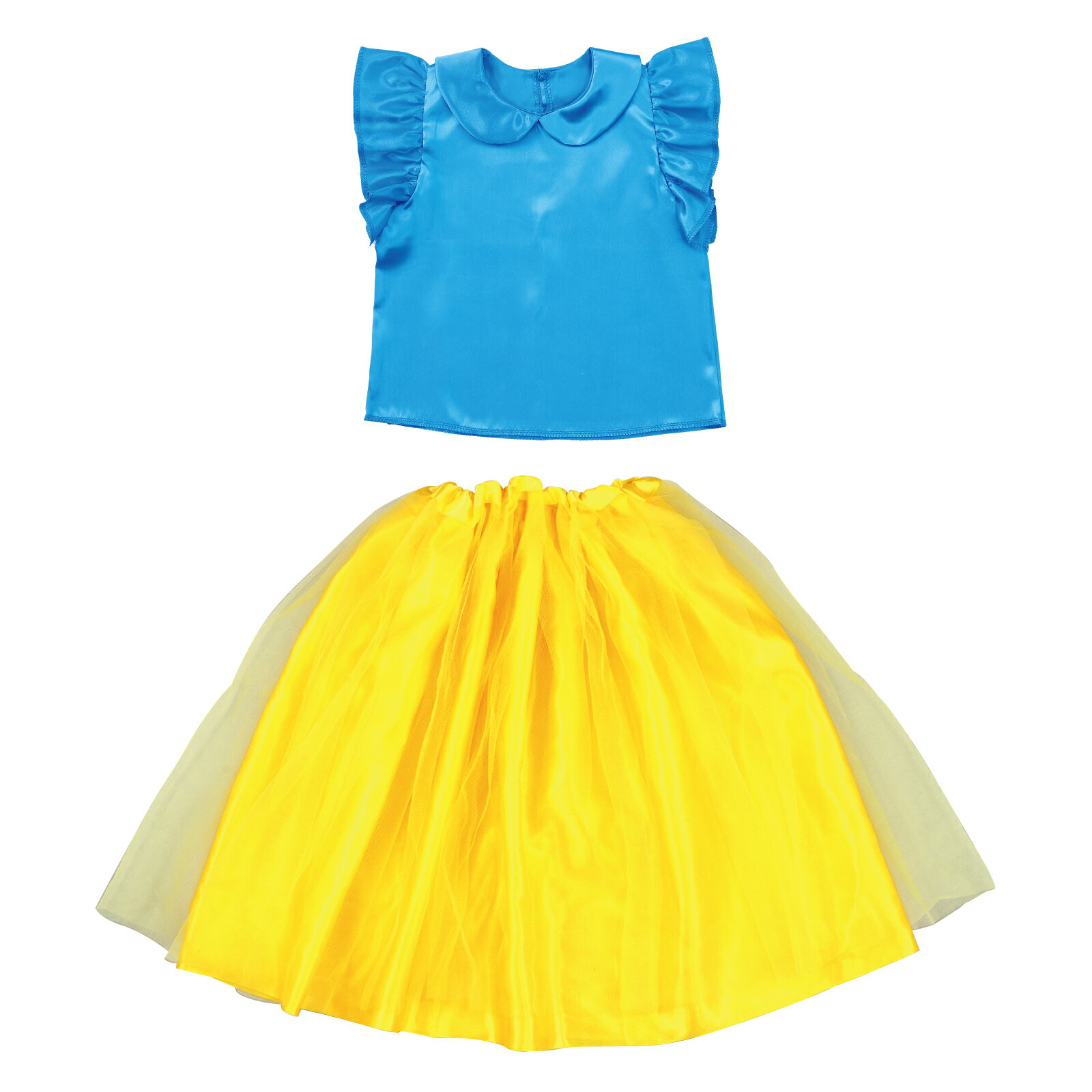 樂天商城 - キッズコスプレ衣装 プリンセスドレス スノーホワイト 白雪姫　女の子　男の子　園児　保育園　幼稚園　子供　こども　子ども　誕生日パーティー　ハロウィン　可愛い　アーテック　上下セット　95～115cm