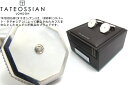 TATEOSSIAN タテオシアン SILVER DIAMOND LONDON EYE MOP CUFFLINKS ダイヤモンドロンドンアイ シルバーカフス（MOP） 