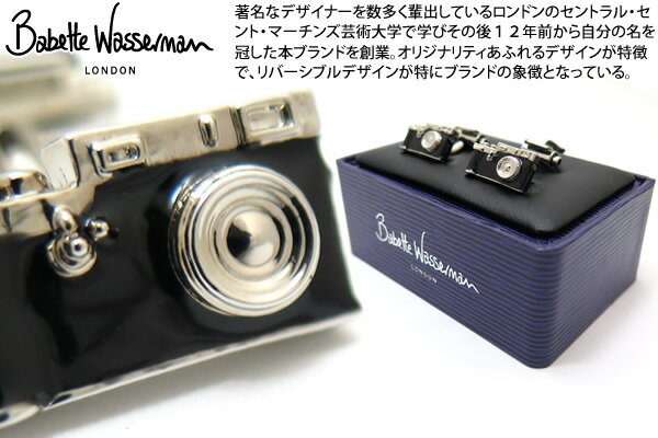 Babette Wasserman oxbgbT[} RETRO CAMERA & FILM BLACK CUFFLINKS@gJtBJtXiubNjyzyJtX{^@JtNXz ̓