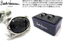 【期間限定価格7/1(TUE)09:59迄】Babette Wasserman バベットワッサーマン RHODIUM & BLACK BEETLE CUFFLINKS ビートルカフス(ブラック)【送料無料】【カフスボタン カフリンクス】 父の日
