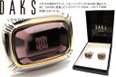 DAKS ダックス CUT GLASS RECTANGLE カットガラスレクタングルカフス【送料無料】【カフスボタン カフリンクス】【ブランド】 父の日