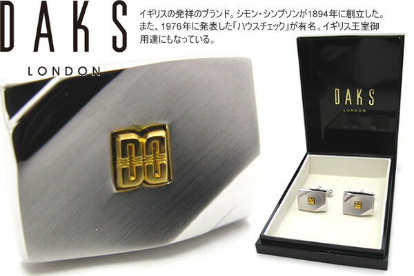 DAKS _bNX ONE POINT LOGO CUFFLINKS |CgSJtXyzyJtX{^@JtNXzyuhz ̓