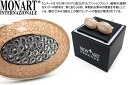 MONART モンアート "LUMIERE" ENAMEL TEXTURE RHINESTONES CUFFLINKS リュミエールエナメルテクスチャーラインストーンカフス 父の日