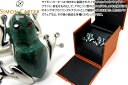 SIMON CARTER サイモンカーター DARWIN FROG CUFFLINKS　ダーウィンカエルカフス（マラカイト） 父の日