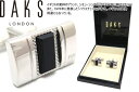 DAKS ダックス RECTANGLE TABULAR ONIX CUFFLINKS レクタングルテーブラーオニキスカフス 父の日