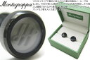 楽天クラフトパークスMONTEGRAPPA モンテグラッパ ZERO IP BLACK CUFFLINKS ゼロ カフス（IPブラック）【モンテグラッパ正規取扱店】【送料無料】