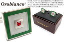Orobianco L'unique オロビアンコルニーク TRICOLORE SQUARE CUFFLINKS トリコロールスクエアカフス【送料無料】【カフス...