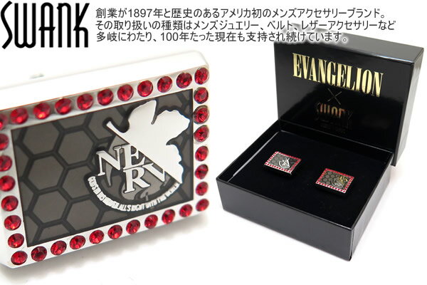 SWANK~EVANGELION XN~G@QI RECTANGLE NERV LOGO CUFFLINKS N^OltSJtXyJtX{^@JtNXzyuhz ̓