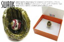 SWANK スワンク BASEBALL GLOVE & BALL BROWN PINS 野球 グローブ&ボール ピンズ(ブラウン)【ラペルピン スタッズ ブローチ】【ブランド】 父の日
