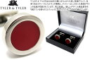 TYLER TYLER タイラー タイラー CAPSULE AUTHOR DICKENS RED CUFFLINKS カプセルオーサーカフス（ディケンズレッド）【送料無料】【カフスボタン カフリンクス】 父の日