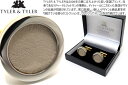 TYLER & TYLER タイラー&タイラー CAPSULE TWO TONE HIDE BEIGE CUFFLINKS カプセルツートンハイドカフス（ベージュ） 父の日